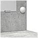 Toeletta  con luci LED Grigio cemento 78,5x41x135 cm - Foto miniatura 9
