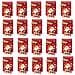 Sacchetti Di Natale Per Dolci Con Babbo Natale Fiocco Di Neve - Confezione Da 50 Sacchetti Regalo Con Coulisse - Foto miniatura 1