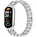 Cinturino Bracciale Sottile Con Diamanti Compatibile Con Xiaomi Mi Band 8/9/10 - Acciaio Inossidabile Silver - Foto miniatura 1