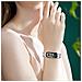 Cinturino Bracciale Sottile Con Diamanti Compatibile Con Xiaomi Mi Band 8/9/10 - Acciaio Inossidabile Silver - Foto miniatura 4