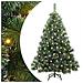 Albero di Natale artificiale con 150 LED Verde 150 cm PE e PVC - Foto miniatura 1