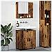 Set di mobili per il bagno con porta 2 pcs Legno vecchio - Foto miniatura 2