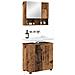 Set di mobili per il bagno con porta 2 pcs Legno vecchio - Foto miniatura 3