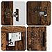Set di mobili per il bagno con porta 2 pcs Legno vecchio - Foto miniatura 8
