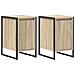 Comodino 2 pcs Sonoma 39,5 x 30 x 50 cm Legno multistrato - Foto miniatura 1