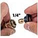 Adattatore In Ottone Tr22 Easylock - Compatibile Con Idropulitrici Kärcher Hd Hds | Attacco Rapido 1/4"" | Per Schiumogeni E Accessori - Foto miniatura 5