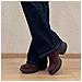 Scarpe Da Donna Retrò Con Plateau E Punta Tonda - Comode Ed Eleganti Brown 34 - Foto miniatura 4