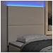 Testiera LED con luci a strisce a LED Crema 100 cm Poliestere - Foto miniatura 4