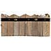 Cesto Rettangolare In Legno Blu 24x15x9/10,5h Cm - Foto miniatura 2