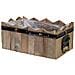 Cesto Rettangolare In Legno Blu 24x15x9/10,5h Cm - Foto miniatura 4