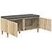 Panca per ingresso con cuscino Rovere Sonoma 100 x 38 x 46 cm - Foto miniatura 5