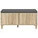 Panca per ingresso con cuscino Rovere Sonoma 100 x 38 x 46 cm - Foto miniatura 6
