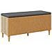 Panca per ingresso con cuscino Rovere Sonoma 100 x 38 x 46 cm - Foto miniatura 8
