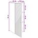Mobiletto a muro Nero 33 x 34,5 x 90 cm Legno ingegnerizzato - Foto miniatura 8