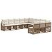 Set Divano da Giardino 11 pcs Beige polyrattan - Foto miniatura 1