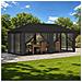Copertura Gazebo con Pareti Laterali 6 x 3 m Antracite - Foto miniatura 2
