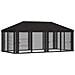 Copertura Gazebo con Pareti Laterali 6 x 3 m Antracite - Foto miniatura 3