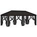 Copertura Gazebo con Pareti Laterali 6 x 3 m Antracite - Foto miniatura 4