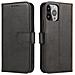 Custodia Magnetica Per Oppo A17, Cover Flip Con Supporto Per Portafoglio, Nera. - Foto miniatura 2