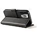 Custodia Magnetica Per Oppo A17, Cover Flip Con Supporto Per Portafoglio, Nera. - Foto miniatura 4