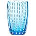 Set 6 Bicchieri Tumbler in Vetro Ø 71 mm H 109 mm Capacità 32 cl Colore Acqua Marina - Collezione Perle - Foto miniatura 1