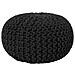 Pouf Poggiapiedi In Tessuto Nero 40 X 25 Cm Conrad - Foto miniatura 28