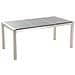 Set Di Tavolo E Sedie Da Giardino In Acciaio, Granito E Rattan - 180cm - Grigio Lucido - Grosseto - Foto miniatura 17