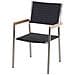 Set Di Tavolo E Sedie Da Giardino In Acciaio, Granito E Rattan - 180cm - Grigio Lucido - Grosseto - Foto miniatura 28