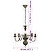 Candelabro Stile Anticato Nero 5 Lampadine E14 - Foto miniatura 2