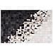 Tappeto In Pelle Color Bianco E Nero 140 X 200 Cm Kemah - Foto miniatura 2