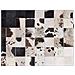 Tappeto In Pelle Color Bianco E Nero 140 X 200 Cm Kemah - Foto miniatura 6