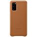 Custodia Leather Cover Ef-vg980laegeu Per Galaxy S20 Sm-g980 Marrone - Foto miniatura 5