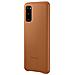 Custodia Leather Cover Ef-vg980laegeu Per Galaxy S20 Sm-g980 Marrone - Foto miniatura 2