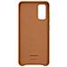 Custodia Leather Cover Ef-vg980laegeu Per Galaxy S20 Sm-g980 Marrone - Foto miniatura 7