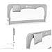 Hanna Sponda Letto Universale Barriera Protettiva Per Letto Alta 66 Cm Installazione Facile 180 Gradi Di Reclinazione Sponda Pieghevole Con Blocco Standsafe, Grigio - Foto miniatura 1