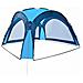 Tenda Per Feste Con Led E 4 Pareti 3,6x3,6x2,3 M Blu - Foto miniatura 4