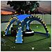 Tenda Per Feste Con Led E 4 Pareti 3,6x3,6x2,3 M Blu - Foto miniatura 1