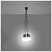 Sollux Sl. 0577 - Lampadario A Sospensione Diego 5, Moderno, Luce A Led Grigia Per Soggiorno, Camera Da Letto, Corridoio, Ufficio, Attacco E27, Colore: Grigio - Foto miniatura 12