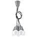 Sollux Sl. 0577 - Lampadario A Sospensione Diego 5, Moderno, Luce A Led Grigia Per Soggiorno, Camera Da Letto, Corridoio, Ufficio, Attacco E27, Colore: Grigio - Foto miniatura 15