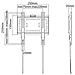 Supporto A Parete Per Monitor Tv 23-42"" Fisso, Ultrapiatto, Strongline-41xs - Foto miniatura 3