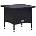 Set Divani Da Giardino 3 Pz Con Cuscini In Polyrattan Nero - Foto miniatura 1