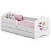 Letto Per Bambini Fala 140x70 Cassetto E Una Ringhiera+ Materasso E Giroletto Cat - Foto miniatura 1