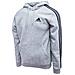 Felpa Essentials In Fleece Con Cappuccio E 3 Strisce M Gk9084 - Foto miniatura 10