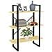 Libreria a 3 Ripiani 80x30x105 cm in Legno Massello di Pino - Foto miniatura 2