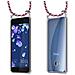 Catena Di Telefoni Cellulari Compatibile Con Htc Ocean / U11 In Rosso Giallo Bianco - Coperchio Protettivo In Silicone Con Anelli D'argento, Cinturino In Corda E Custodia Staccabile - Foto miniatura 8