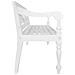 Panca Batavia 123 Cm In Legno Massello Di Mogano Bianco - Foto miniatura 3