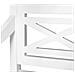 Panca Batavia 123 Cm In Legno Massello Di Mogano Bianco - Foto miniatura 5