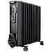 Radiatore a Olio con Termostato Potenza 1500 Watt Colore Nero - Foto miniatura 1