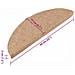 Tappeti Adesivi per Scale 15 pz 56x17x3 cm Beige - Foto miniatura 4