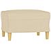 Poggiapiedi Crema 60x50x41 Cm In Tessuto - Foto miniatura 2